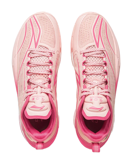 LiNing Cushioning, Slip Resistant, Abrasion Resistant, Rebound Grip Low Top Basketball Shoes Mens Frosting Pink  vjsneaker.com
