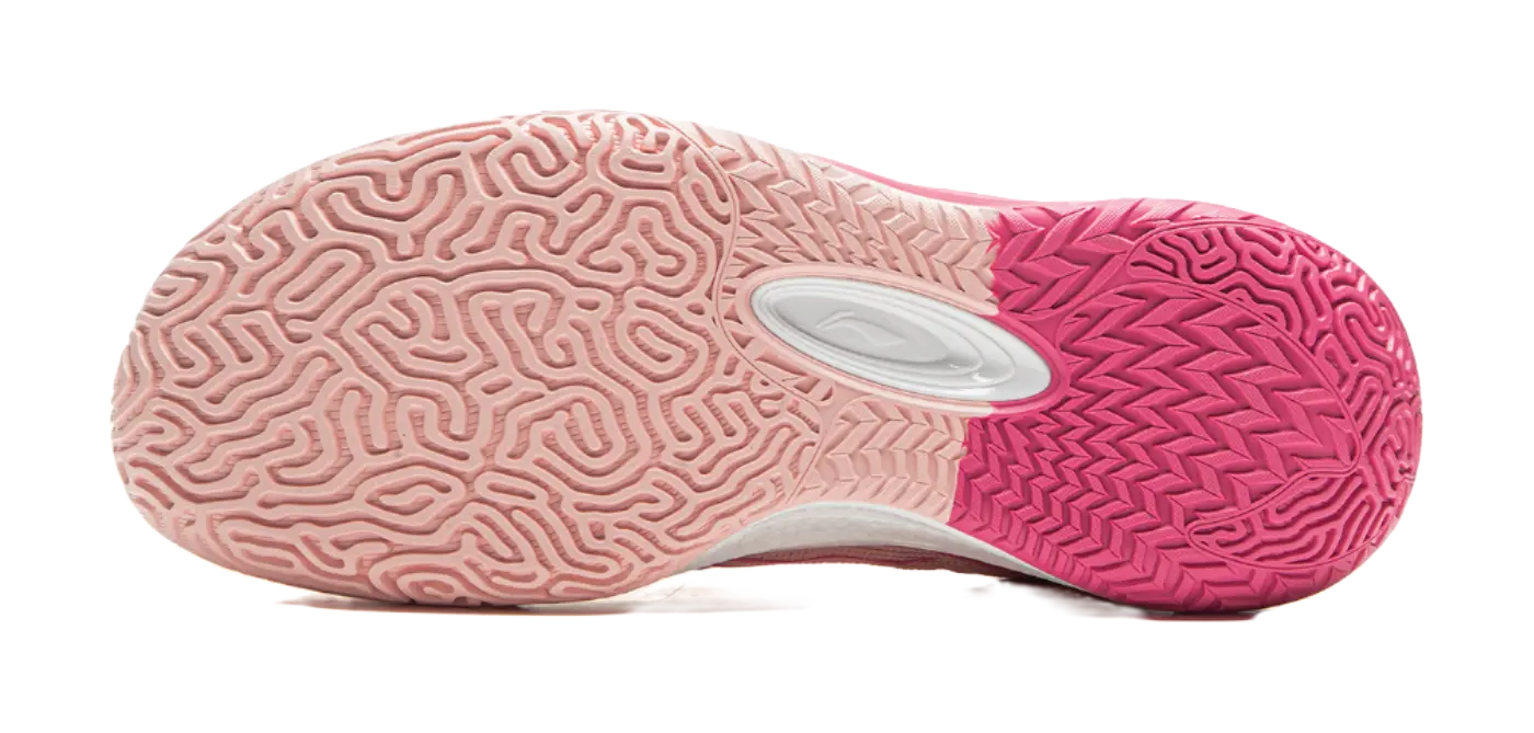 LiNing Cushioning, Slip Resistant, Abrasion Resistant, Rebound Grip Low Top Basketball Shoes Mens Frosting Pink  vjsneaker.com