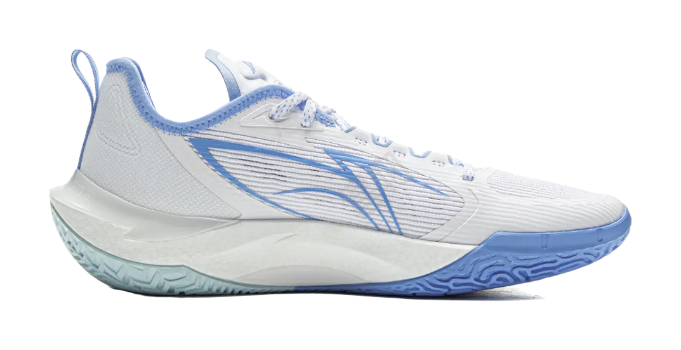 LiNing Cushioning, Slip Resistant, Abrasion Resistant, Rebound Grip Low Top Basketball Shoes Mens Standard White  vjsneaker.com