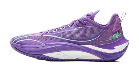 LiNing Cushioning, Slip Resistant, Abrasion Resistant, Rebound Grip Low Top Basketball Shoes Mens Zircon Purple  vjsneaker.com