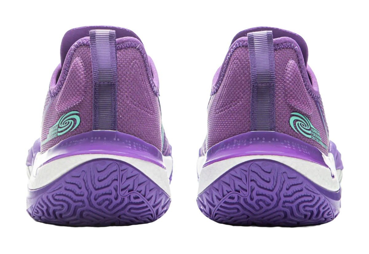 LiNing Cushioning, Slip Resistant, Abrasion Resistant, Rebound Grip Low Top Basketball Shoes Mens Zircon Purple  vjsneaker.com