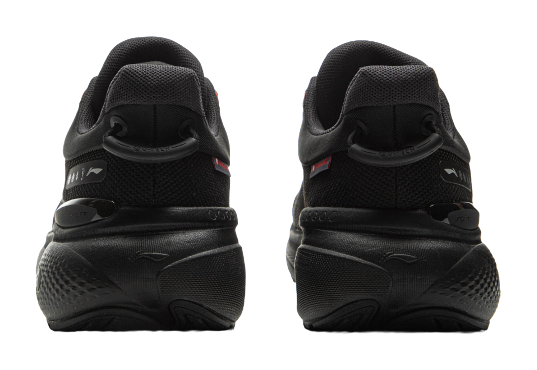 LiNing Cushioning, Slip Resistant, Abrasion Resistant, Waterproof, Height Increasing Low top Casual Shoes Men's Black 