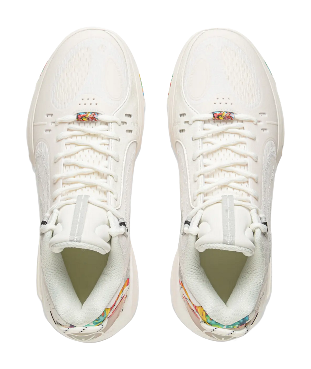 LiNing Cushioning, Wear Resistant Low top Basketball Shoes Mens Champagne White 