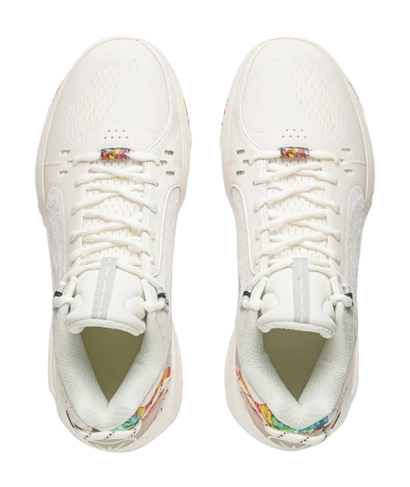 LiNing Cushioning, Wear Resistant Low top Basketball Shoes Mens Champagne White 