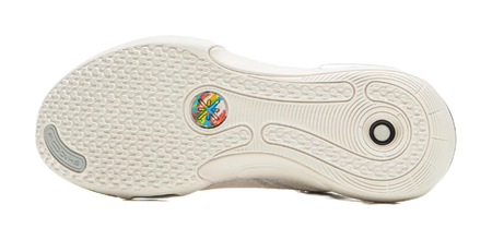 LiNing Cushioning, Wear Resistant Low top Basketball Shoes Mens Champagne White 