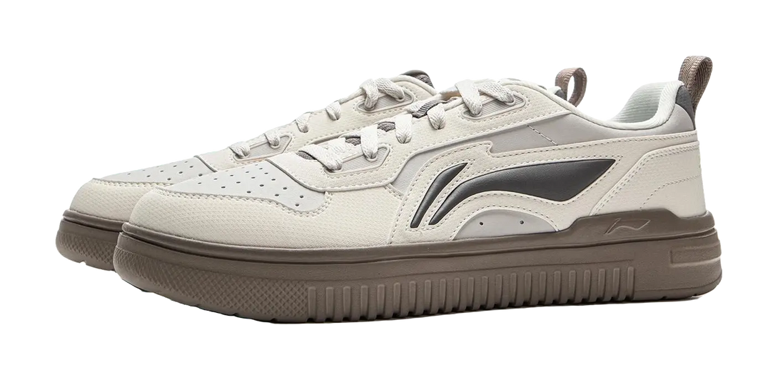 LiNing Cyan Cloud Cushioned Anti-Slip Wear-Resistant Breathable Lightweight Low-Top Casual Shoes Men's Beige Brown 