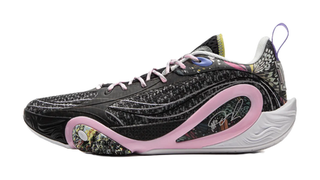 LiNing DLO1 Cushioning Slip Resistant Abrasion Resistant Lightweight Rebound Grip Low top Basketball Shoes Mens Black  vjsneaker.com