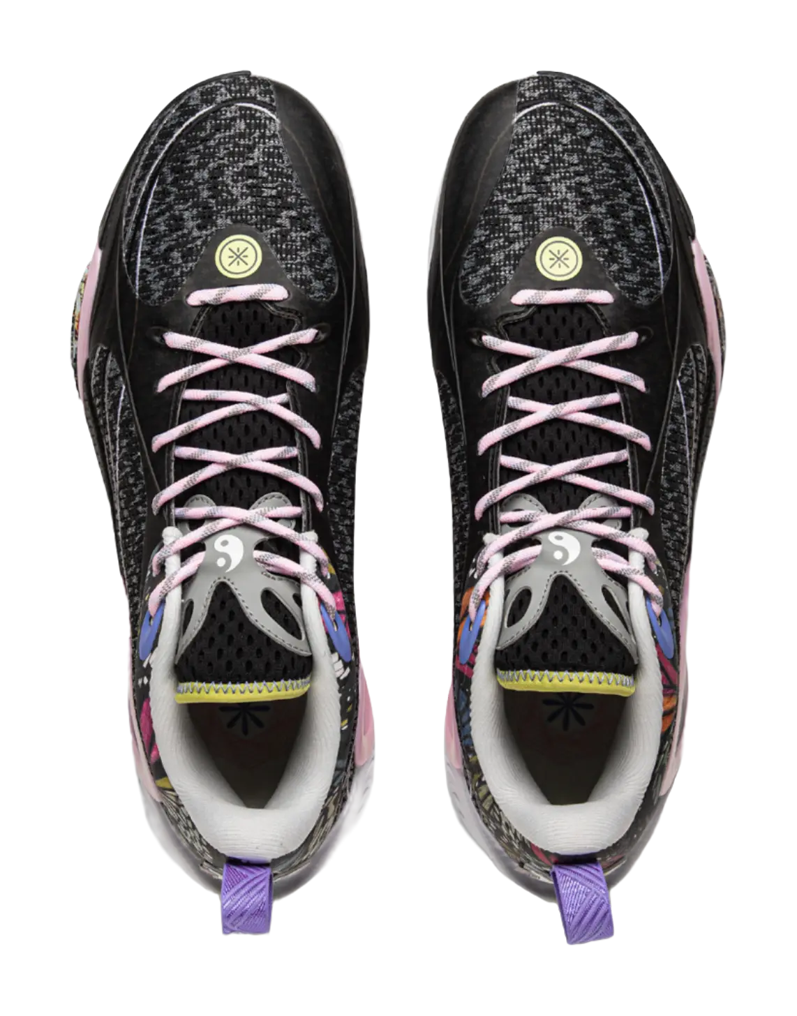 LiNing DLO1 Cushioning Slip Resistant Abrasion Resistant Lightweight Rebound Grip Low top Basketball Shoes Mens Black  vjsneaker.com