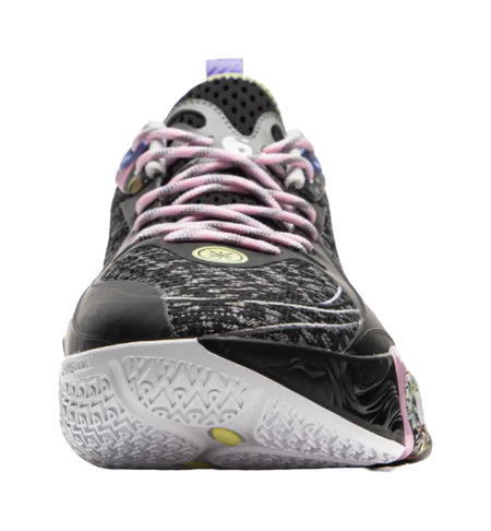 LiNing DLO1 Cushioning Slip Resistant Abrasion Resistant Lightweight Rebound Grip Low top Basketball Shoes Mens Black  vjsneaker.com