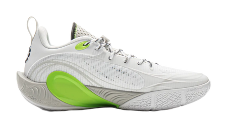 LiNing DLO1 Cushioning, Slip Resistant, Abrasion Resistant, Rebound Grip Low Top Basketball Shoes Mens Standard White  vjsneaker.com