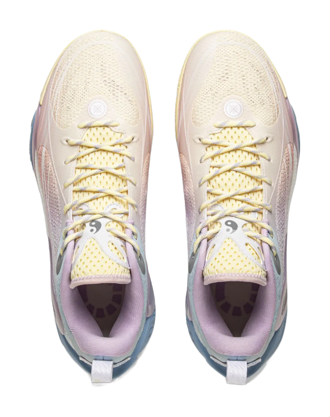 LiNing DLO1 Cushioning, Slip Resistant, Abrasion Resistant, Rebound Grip Low Top Basketball Shoes Mens White Pink  vjsneaker.com