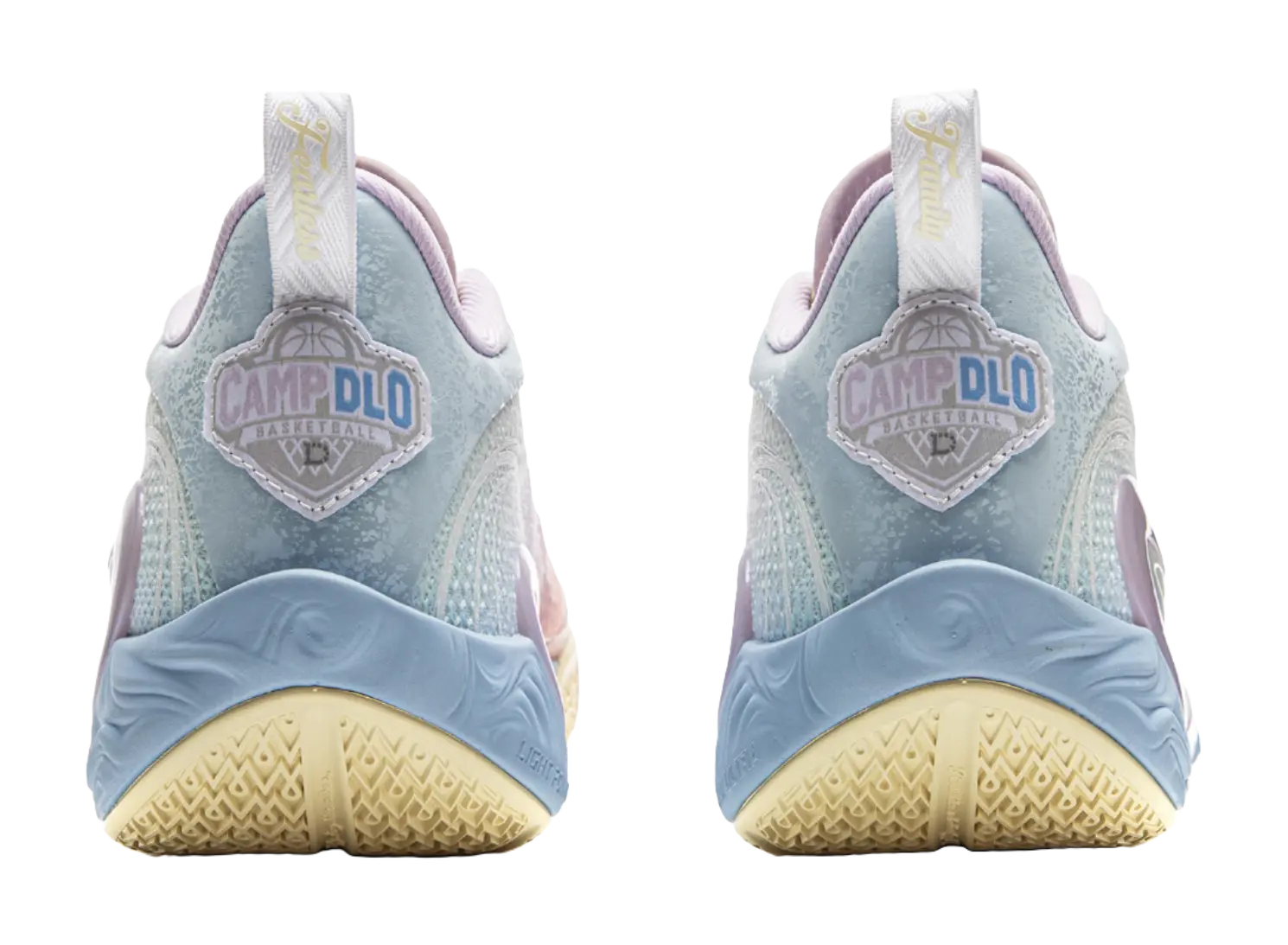 LiNing DLO1 Cushioning, Slip Resistant, Abrasion Resistant, Rebound Grip Low Top Basketball Shoes Mens White Pink  vjsneaker.com