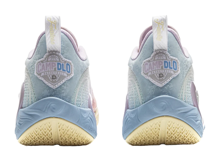 LiNing DLO1 Cushioning, Slip Resistant, Abrasion Resistant, Rebound Grip Low Top Basketball Shoes Mens White Pink  vjsneaker.com