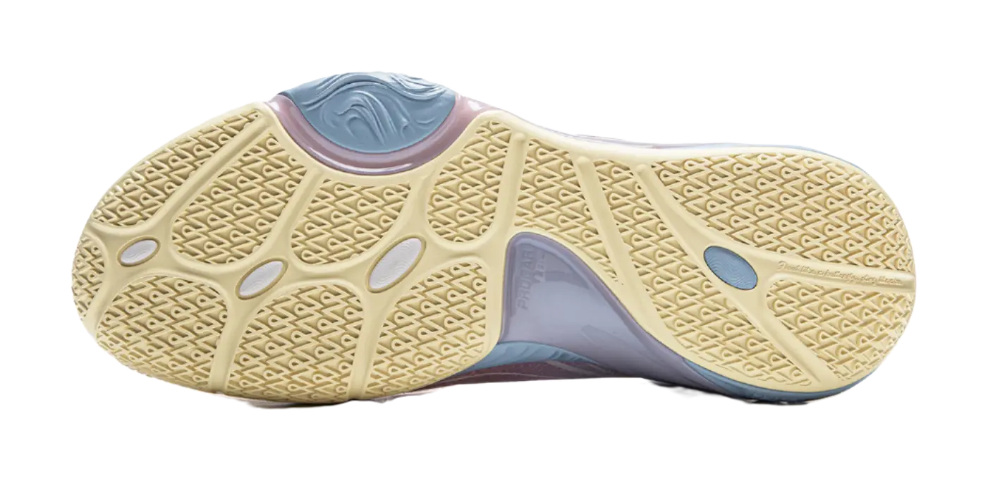 LiNing DLO1 Cushioning, Slip Resistant, Abrasion Resistant, Rebound Grip Low Top Basketball Shoes Mens White Pink  vjsneaker.com