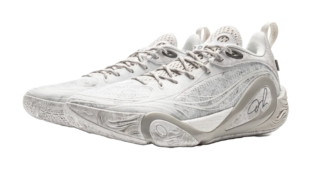 LiNing D'angelo Russell DLO1 Moon Rock - White Grey Basketball Shoes for Men 