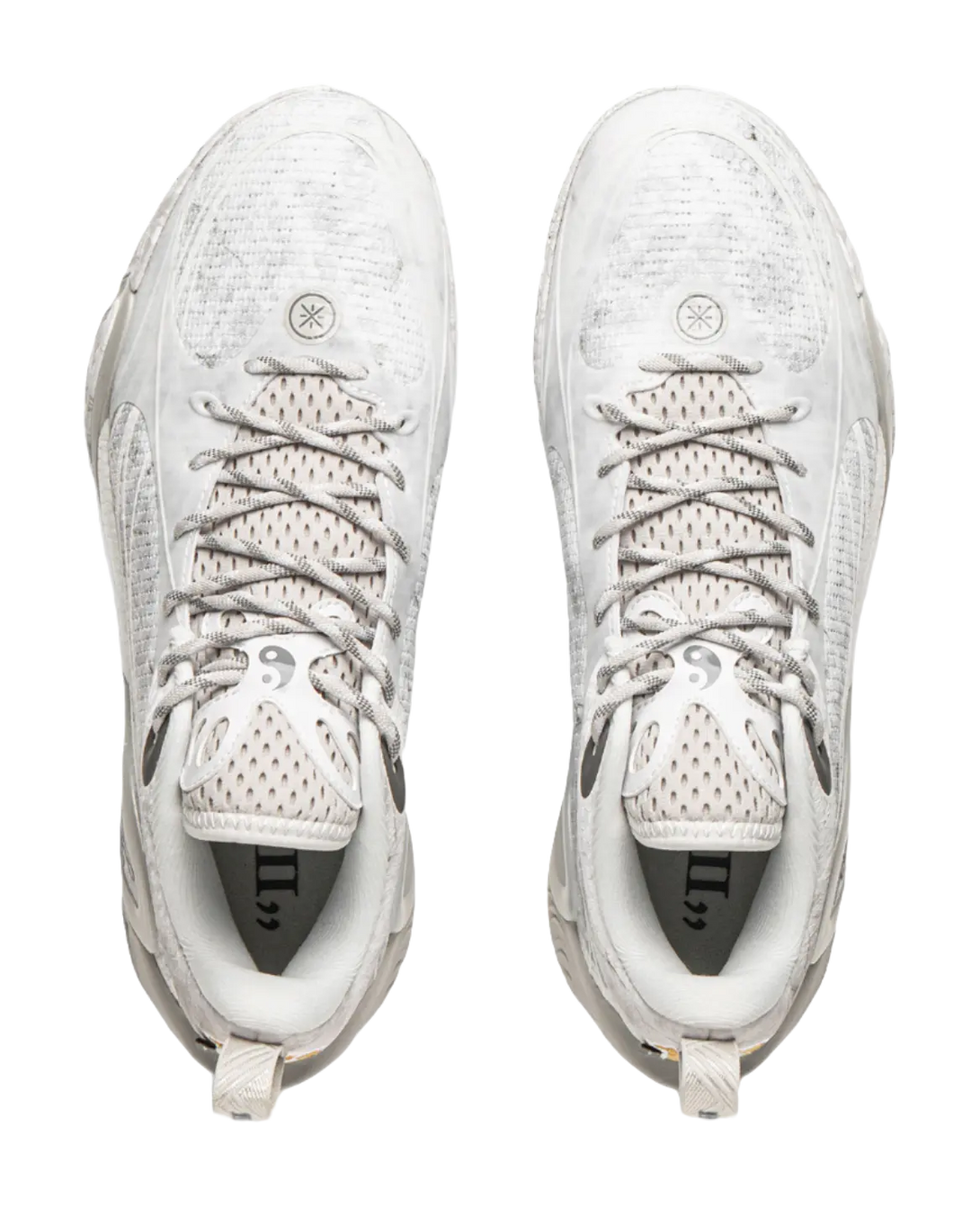 LiNing D'angelo Russell DLO1 Moon Rock - White Grey Basketball Shoes for Men 