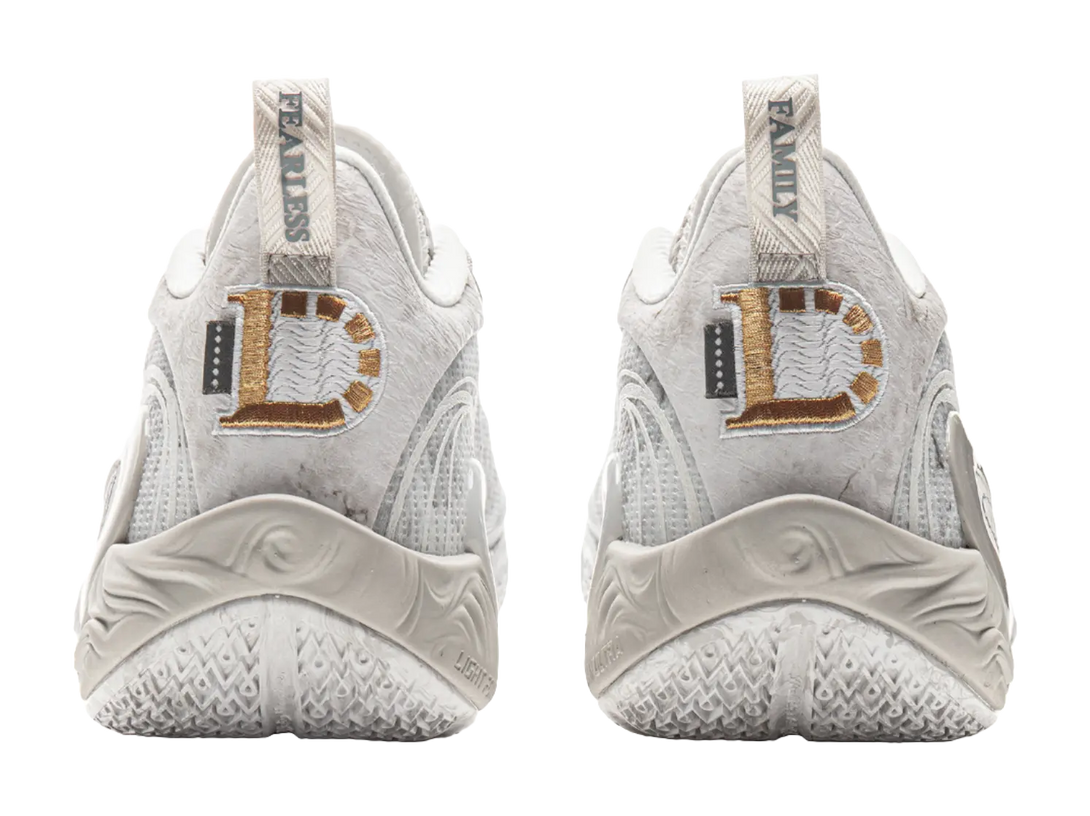 LiNing D'angelo Russell DLO1 Moon Rock - White Grey Basketball Shoes for Men 