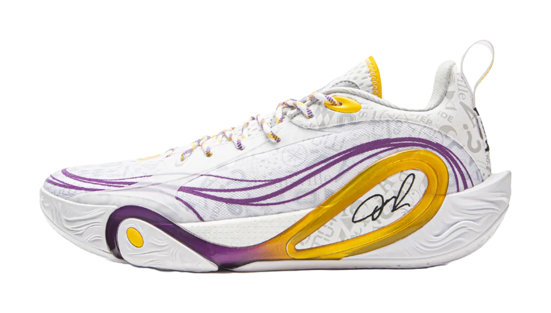 LiNing D'angelo Russell DLO1 - White Gray Basketball Shoes for Men 