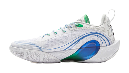 LiNing D'angelo Russell DLO1 - White Gray Basketball Shoes for Men 