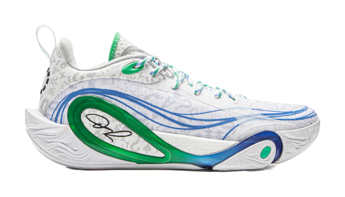 LiNing D'angelo Russell DLO1 - White Gray Basketball Shoes for Men 