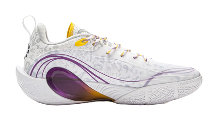 LiNing D'angelo Russell DLO1 - White Gray Basketball Shoes for Men 