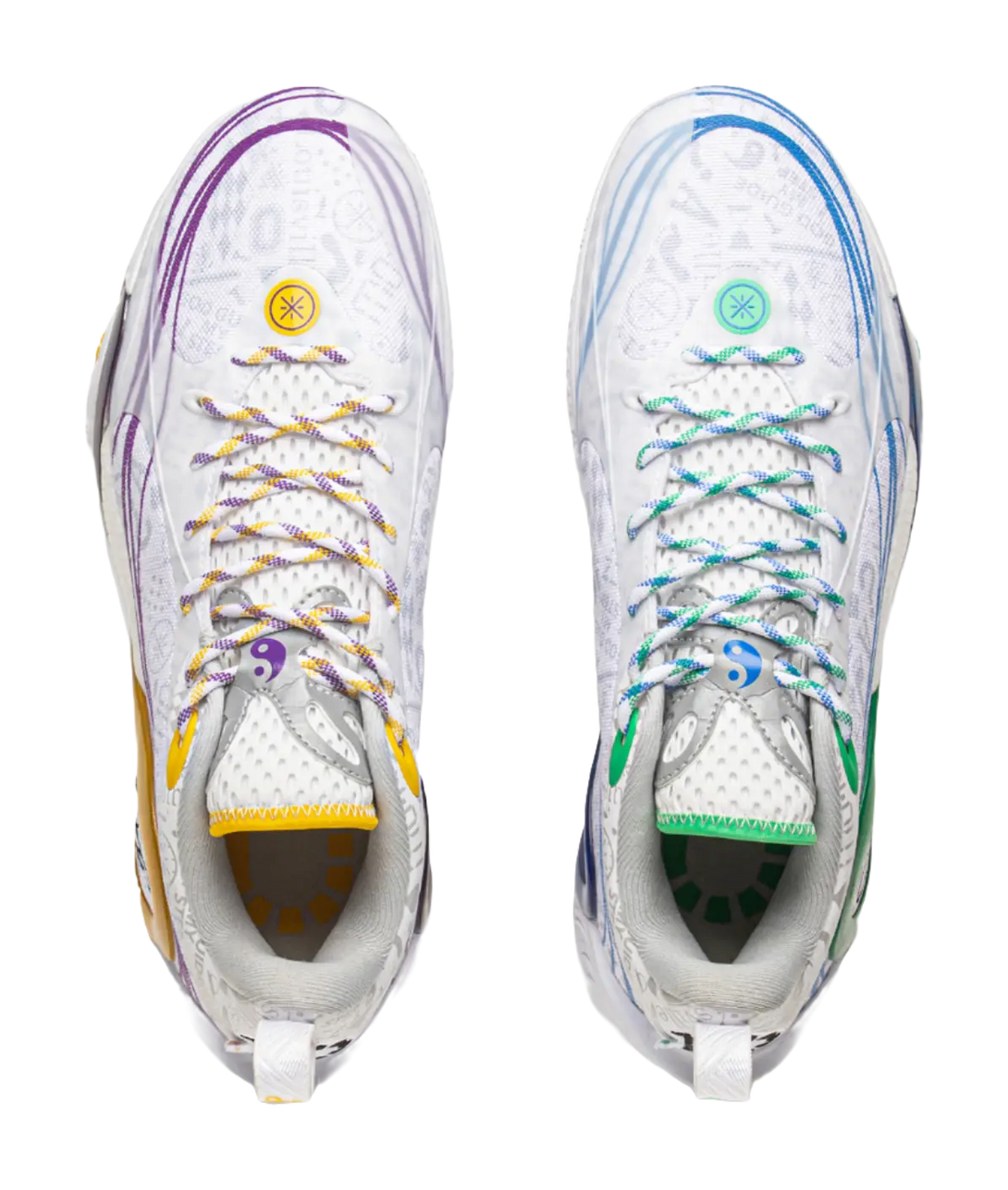 LiNing D'angelo Russell DLO1 - White Gray Basketball Shoes for Men 