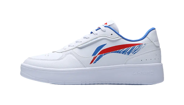 LiNing Duda Coverage Slip Resistant Waterproof Low top Skateboard Shoes Men's White Red Blue 