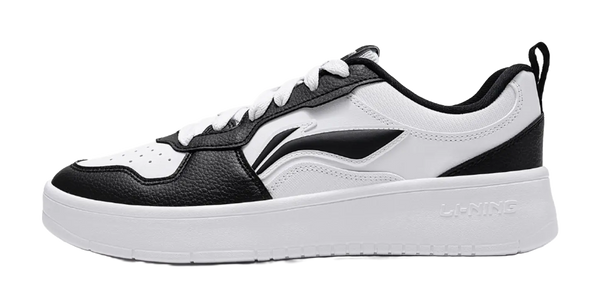 LiNing Early Cloud Coverage Abrasion Resistant, Breathable Low Top Skateboard Shoes Men's Black White 