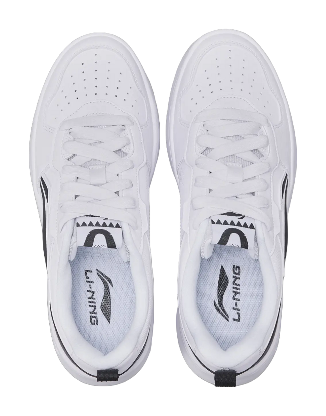 LiNing Early Cloud Lightweight Breathable Height Increasing Low top Skateboard Shoes Men's Standard White 