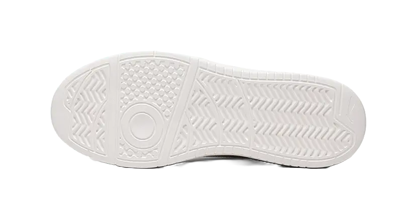 LiNing Early Cloud Wear-Resistant Lightweight Height Increasing Low-Top Skateboard Shoes Men's Ivory Blue 