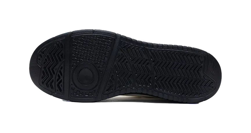 LiNing Early Cloud Wear-Resistant Lightweight Height Increasing Low-Top Skateboard Shoes Men's White Black 