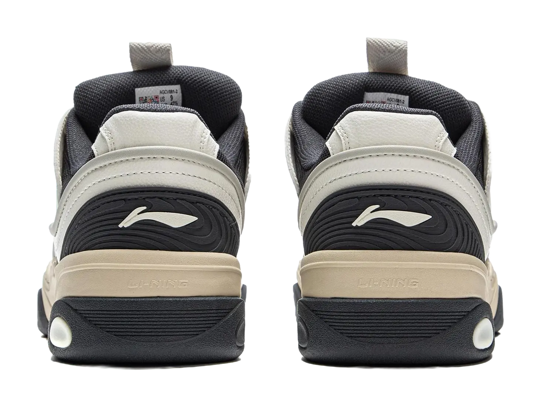 LiNing Expedition 3 Cushioning Anti-Slip And Wear-Resistant Height Increasing Low-Top Casual Shoes Men's White Black 