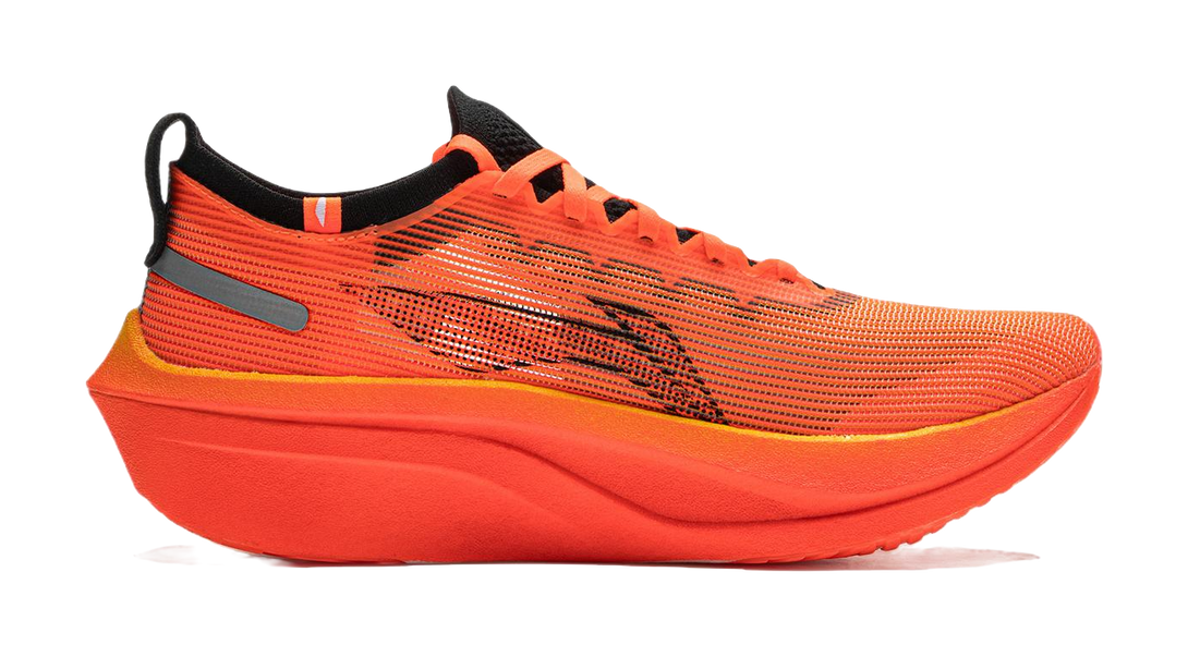 LiNing Feidian 4 Elite Cushioning Anti-Slip Wear-Resistant Breathability Low-Top Running Shoes Unisex Orange Black 