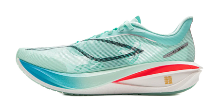 LiNing Feidian 5 Challenger Cushioning, Wear Resistant Low Top Carbon Plate Racing Running Shoes Mens Island Blue  vjsneaker.com