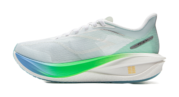 LiNing Feidian 5 Challenger Low Top Running Shoes Women's White Blue Green 