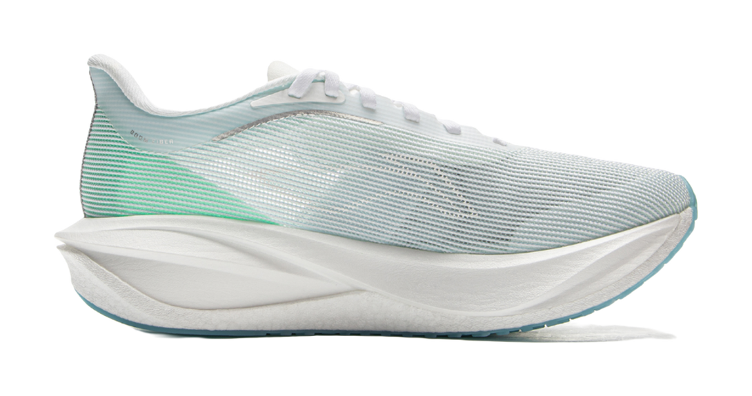 LiNing Feidian 5 Challenger Low Top Running Shoes Women's White Blue Green 