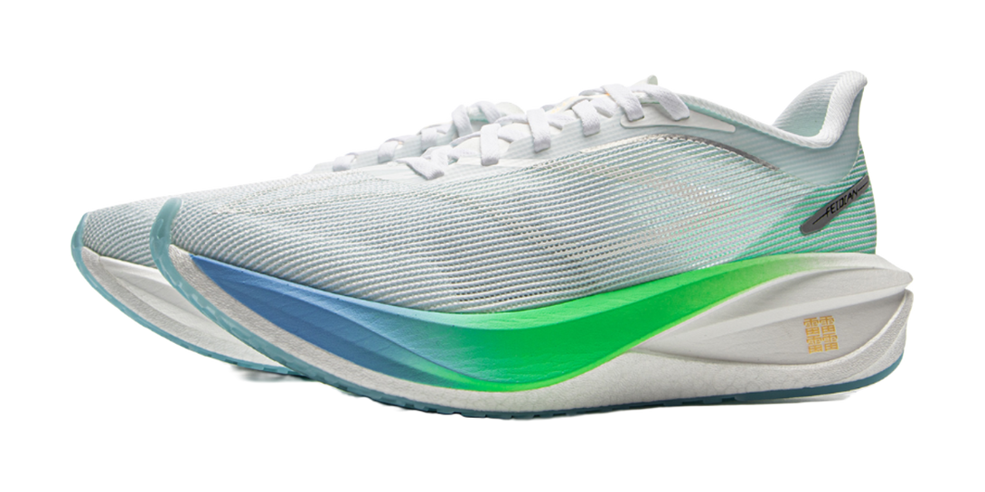 LiNing Feidian 5 Challenger Low Top Running Shoes Women's White Blue Green 