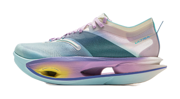 LiNing Feidian 5 ULTRA Cushioning, Slip Resistant, Abrasion Resistant, Rebound Low top Running Shoes Unisex Blue Purple 