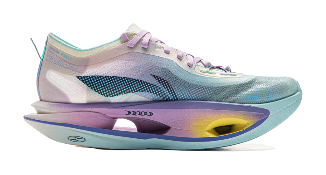 LiNing Feidian 5 ULTRA Cushioning, Slip Resistant, Abrasion Resistant, Rebound Low top Running Shoes Unisex Blue Purple 