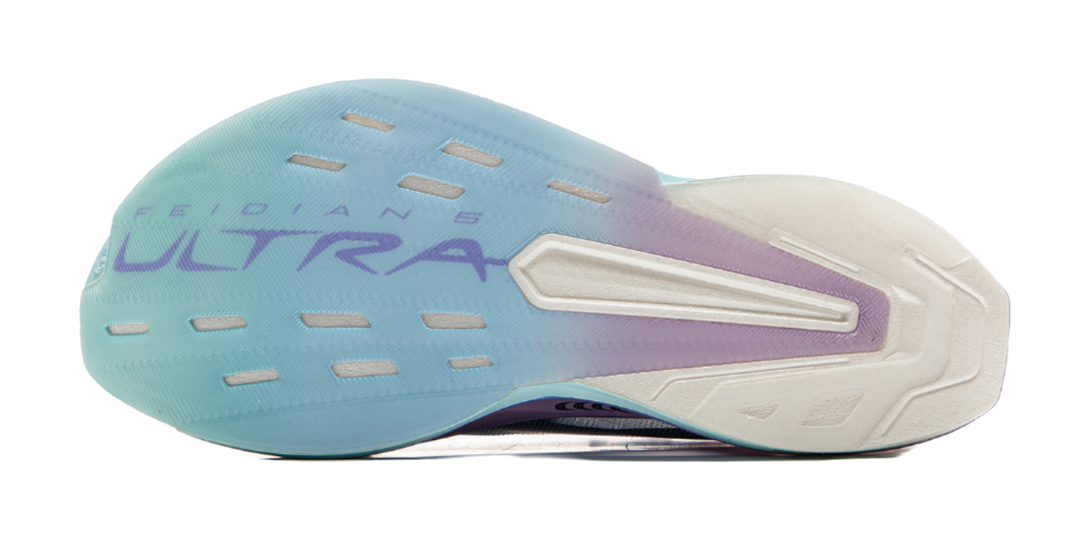 LiNing Feidian 5 ULTRA Cushioning, Slip Resistant, Abrasion Resistant, Rebound Low top Running Shoes Unisex Blue Purple 