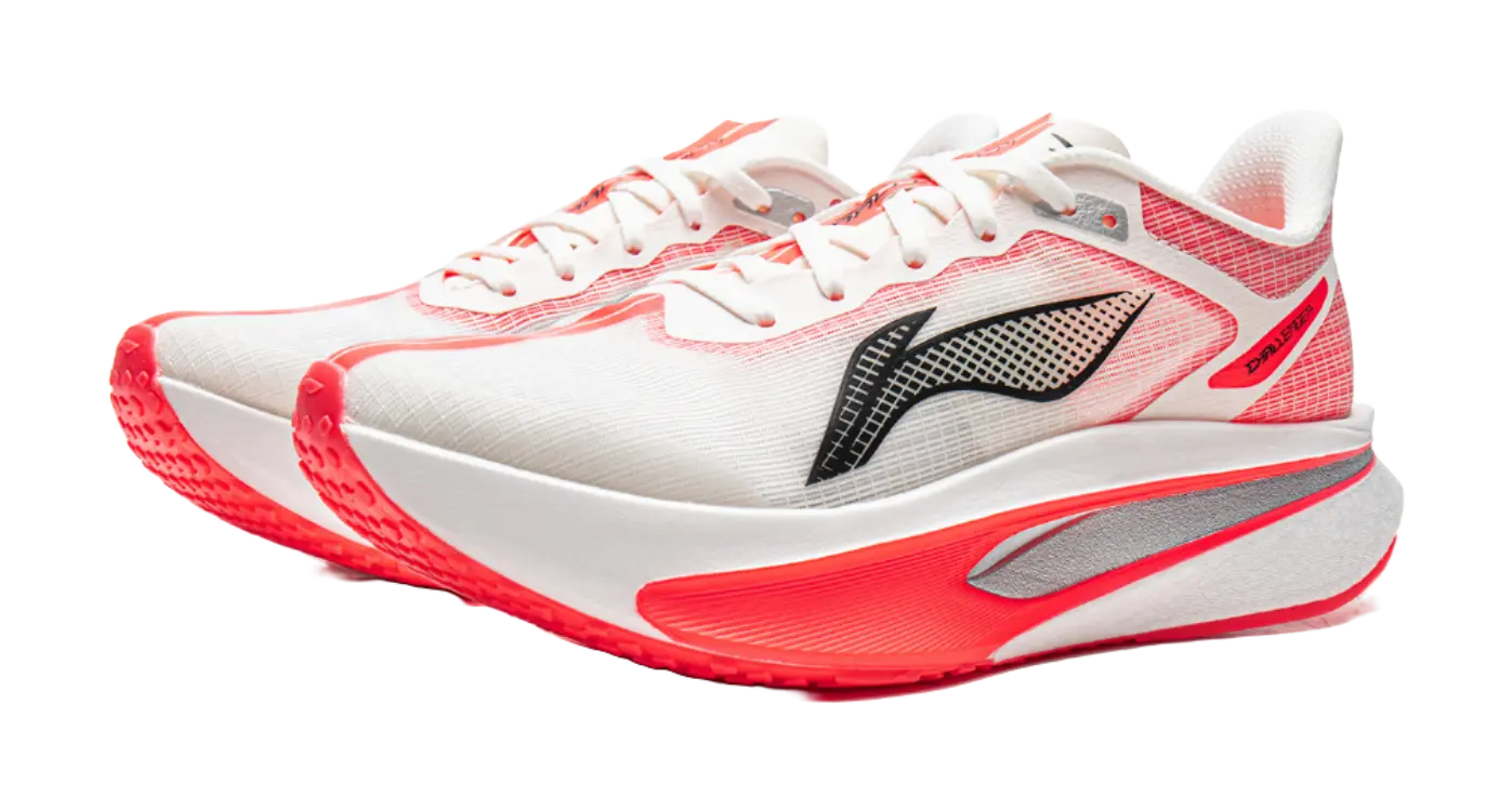 LiNing Feidian 6 Challenger Women - Carbon Plate Running Shoes Champagne White  VJSNEAKER