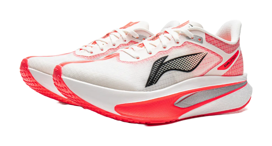 LiNing Feidian 6 Challenger Women - Carbon Plate Running Shoes Champagne White  VJSNEAKER