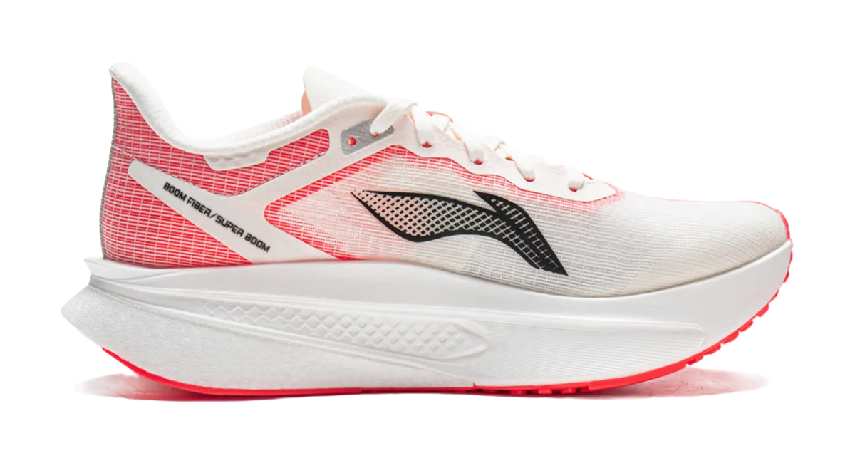 LiNing Feidian 6 Challenger Women - Carbon Plate Running Shoes Champagne White  VJSNEAKER