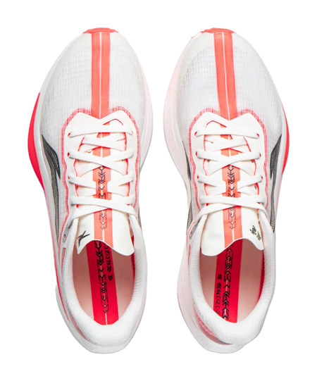 LiNing Feidian 6 Challenger Women - Carbon Plate Running Shoes Champagne White  VJSNEAKER