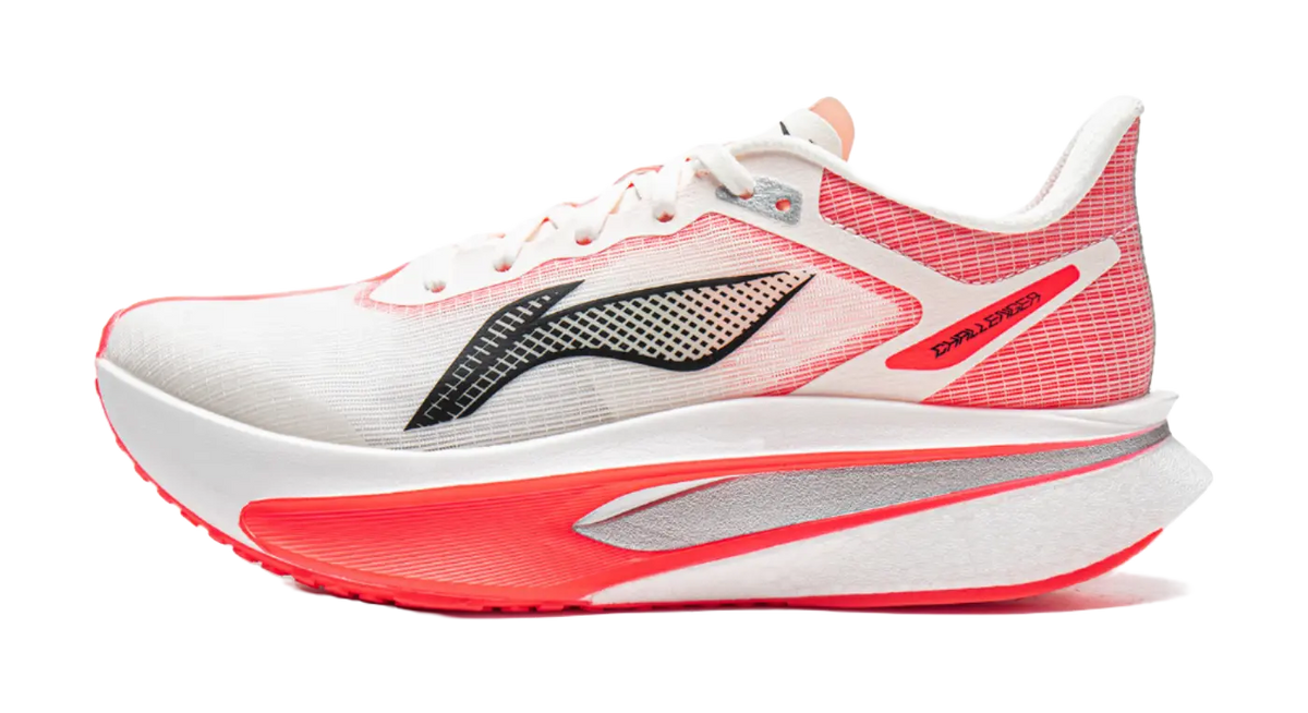 LiNing Feidian 6 Challenger Women - Carbon Plate Running Shoes Champagne White  VJSNEAKER