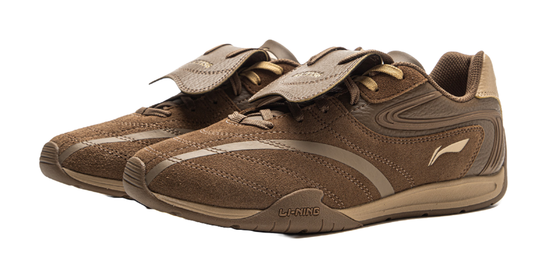 LiNing Film Pulse Slip Resistant, Abrasion Resistant, Lightweight Low top Casual Shoes Women's Brown 