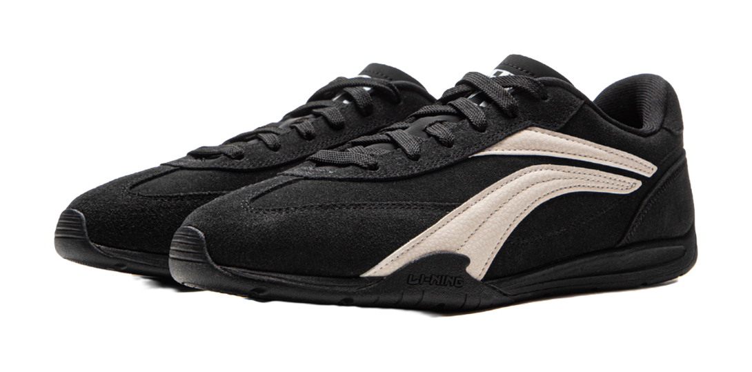 LiNing Film TURBO Slip Resistant, Abrasion Resistant, Lightweight Low Top Casual Shoes Men's Black 