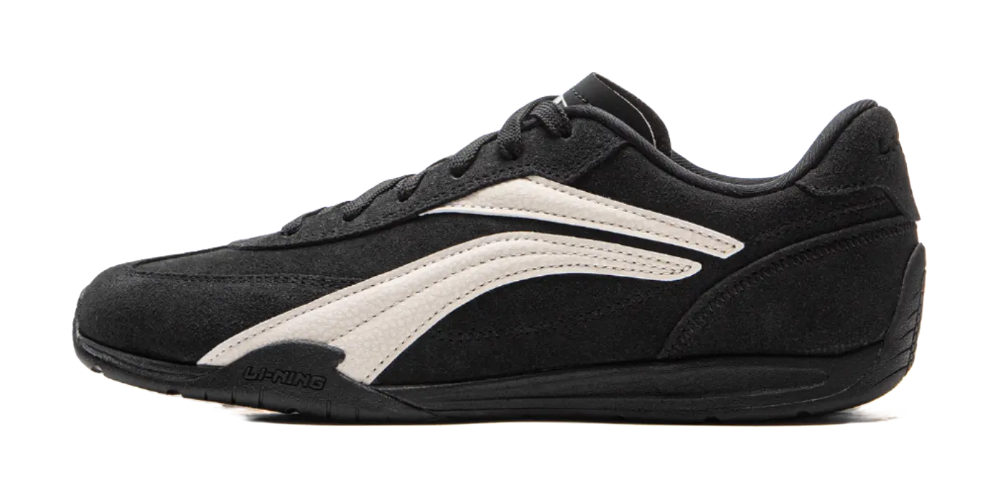 LiNing Film TURBO Slip Resistant, Abrasion Resistant, Lightweight Low Top Casual Shoes Mens Black  vjsneaker.com