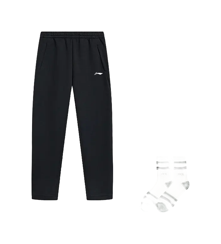 LiNing Fitness Series Casual Pants Unisex Black  vjsneaker.com