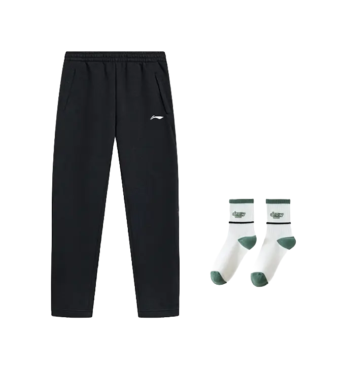 LiNing Fitness Series Casual Pants Unisex Black  vjsneaker.com